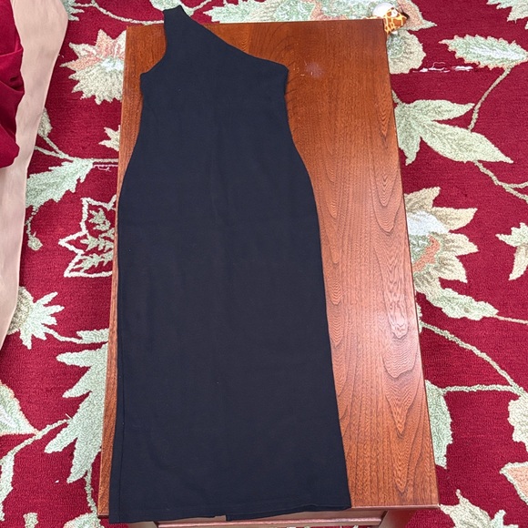 Soldout.nyc Black One-Shoulder Cotton Dress small - Picture 3 of 15